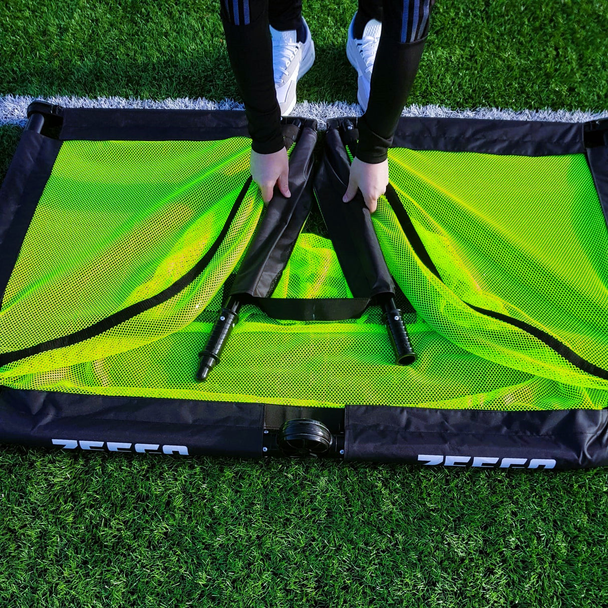 ZEEGO PRO Folding Aluminium Football Goal | 3 SIZES