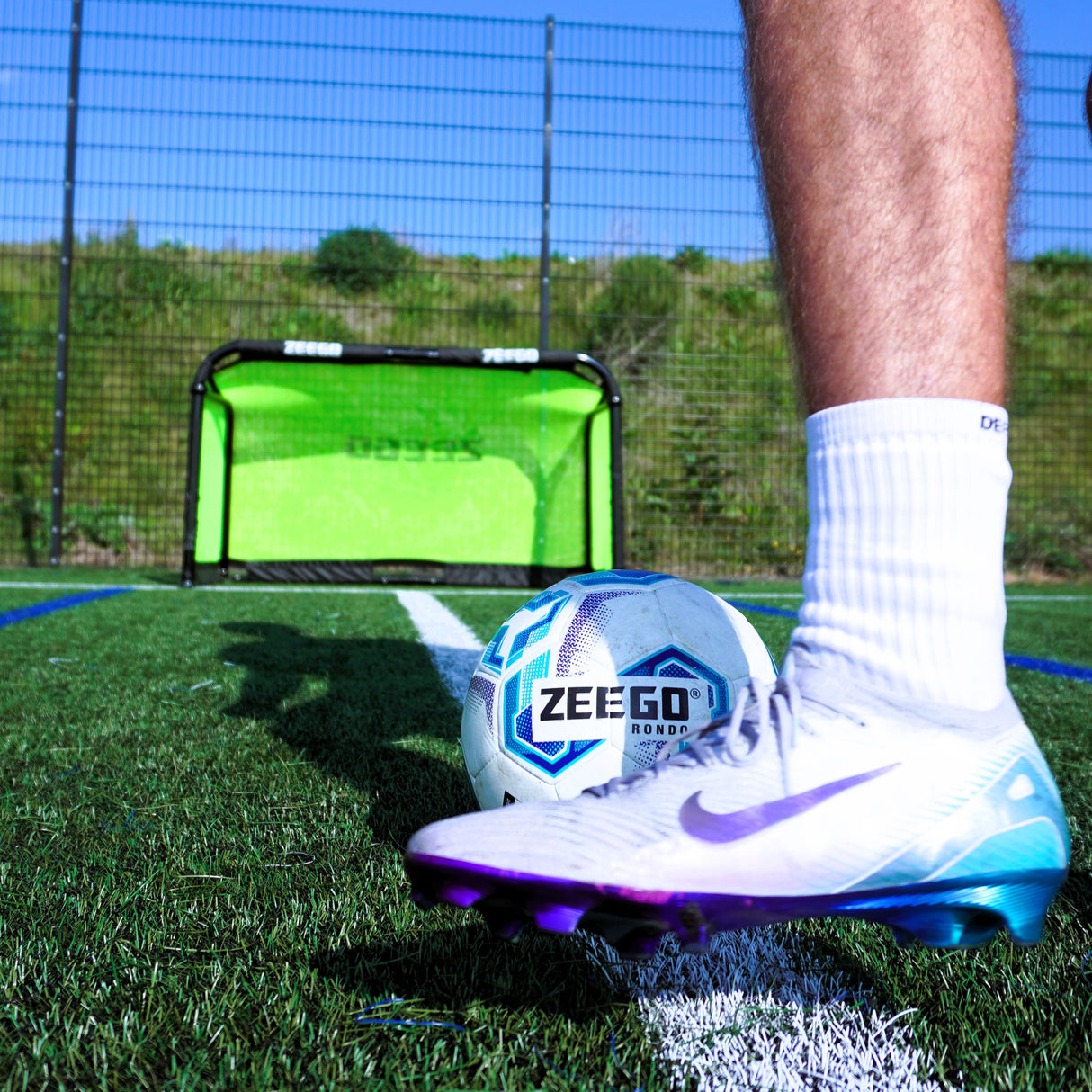 ZEEGO PRO Folding Aluminium Football Goal | 3 SIZES