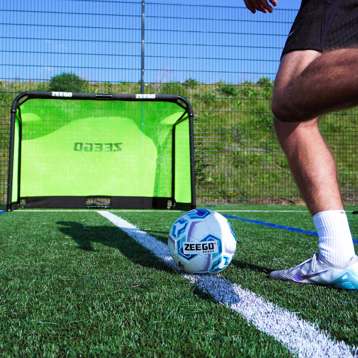 ZEEGO PRO Folding Aluminium Football Goal | 3 SIZES