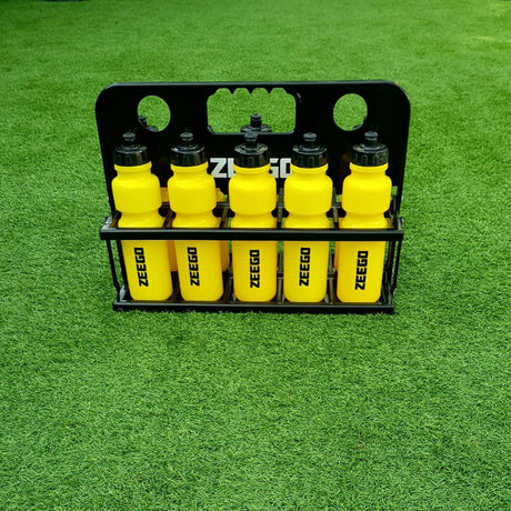 ZEEGO FOLDING WATER BOTTLE CARRIER & 10 BOTTLES - 750ML